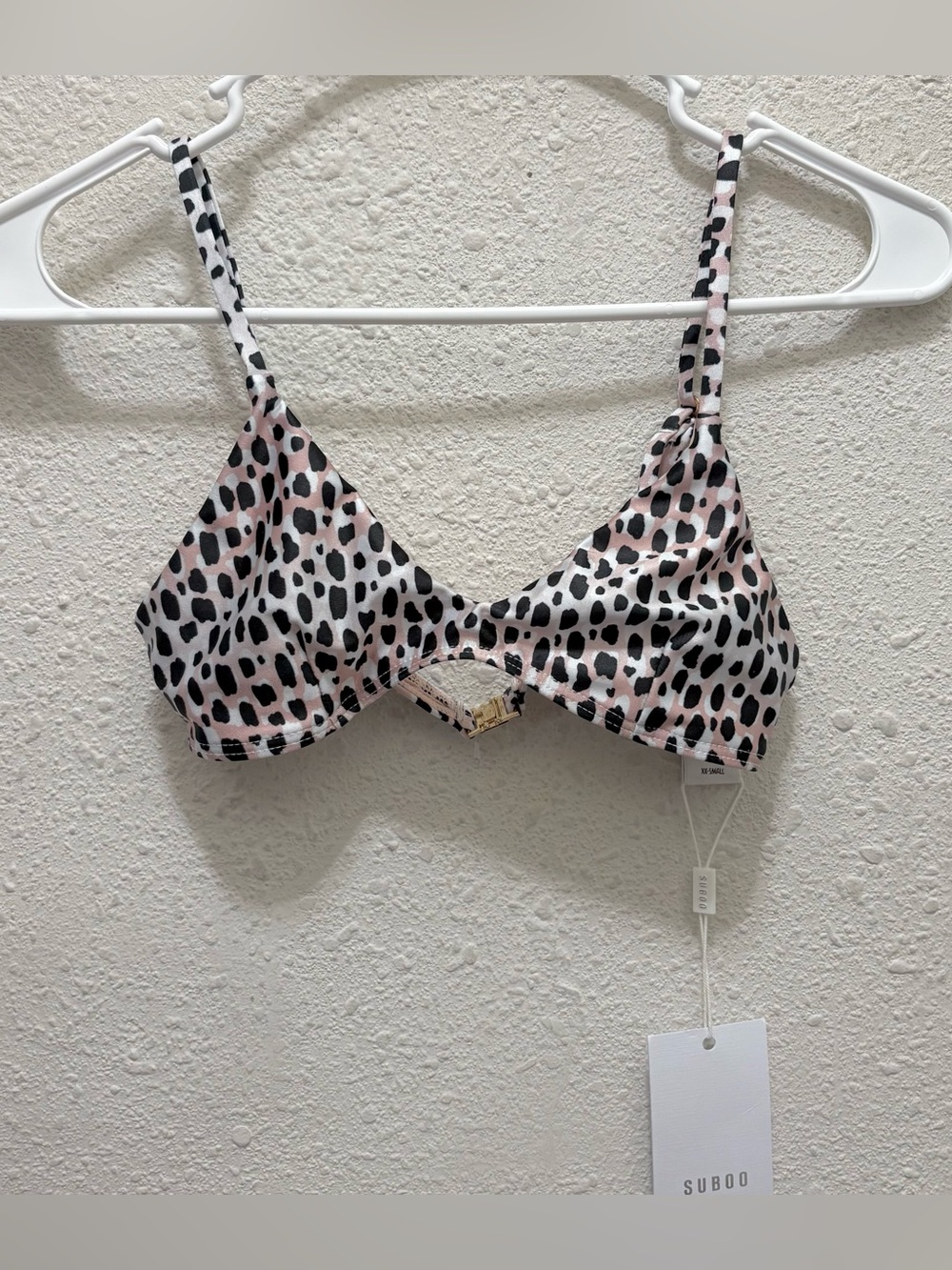 SUBOO Ombré Leopard Bikini Top NWT XXS